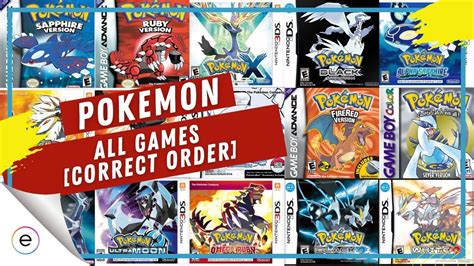 pokemon games order|pokemon games in order 2024.